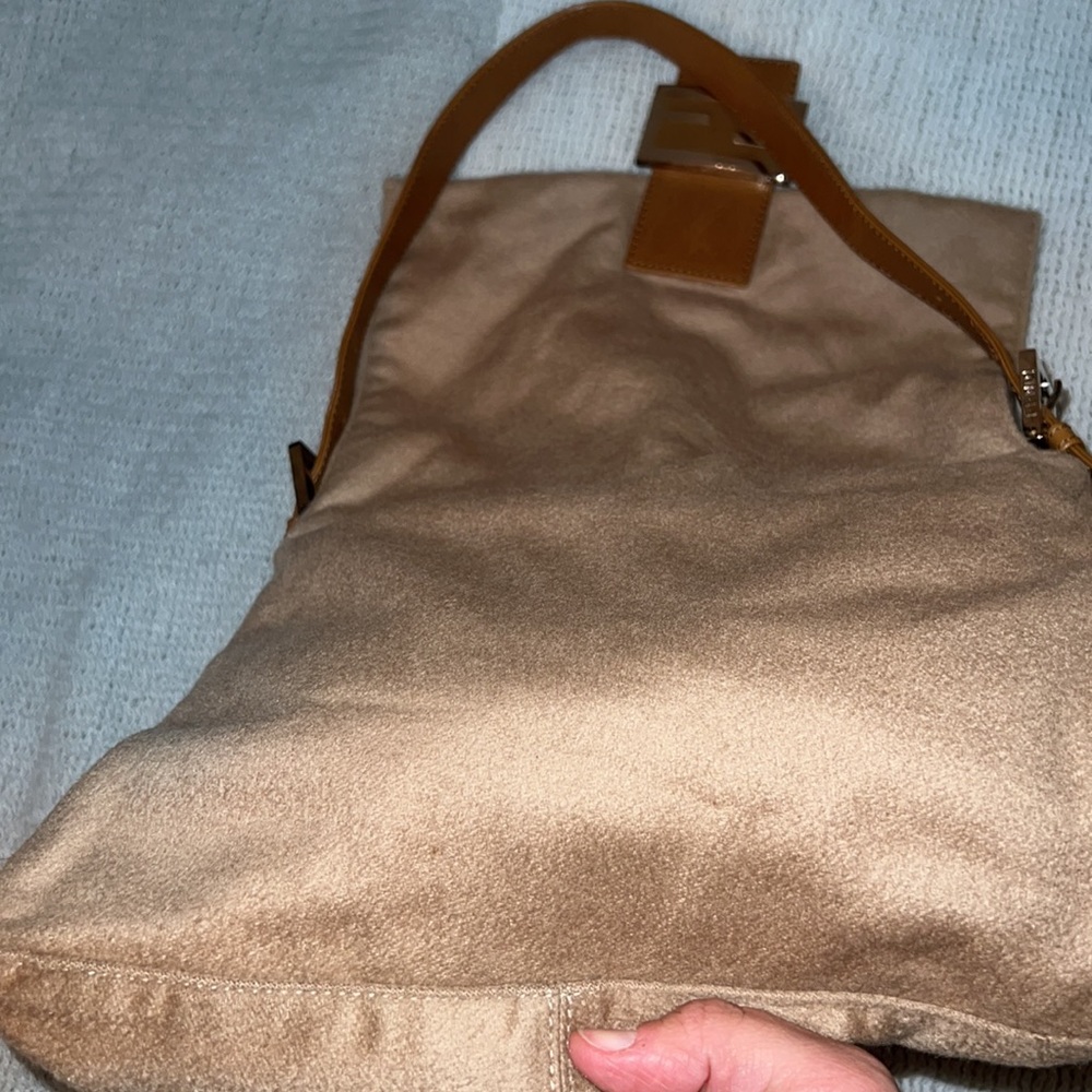 FENDI cashmere Zucca Mama Baguette Bag - Picture 10 of 13